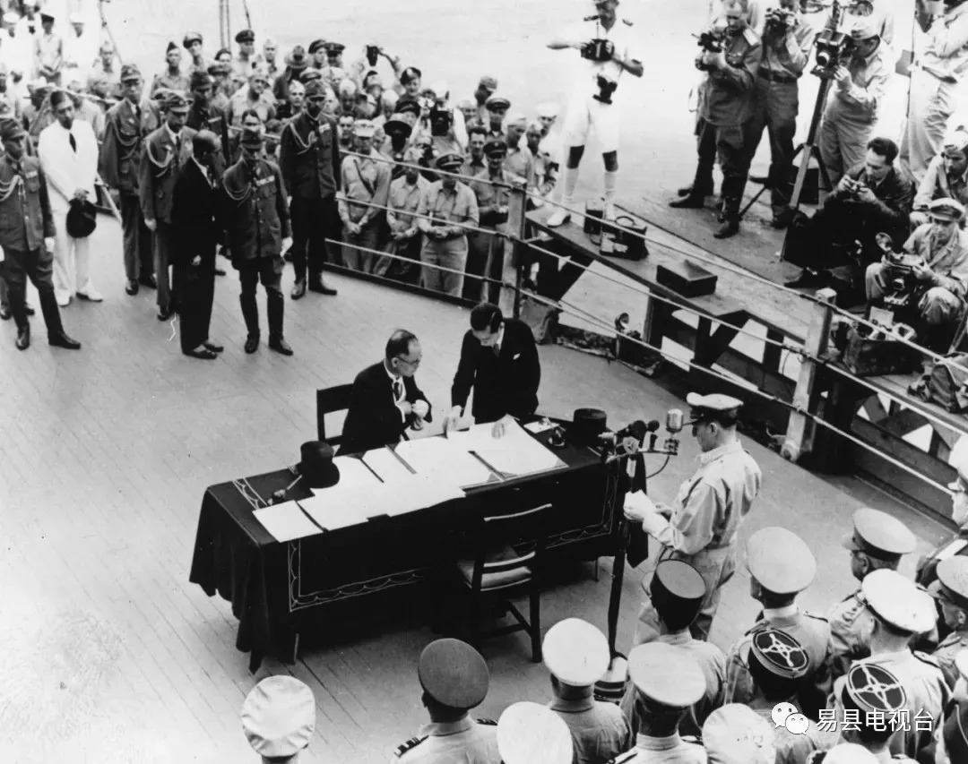 80年前的今天日本签署投降书回望历史，80年前的今天日本签署投降书